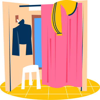 Fitting room illustration